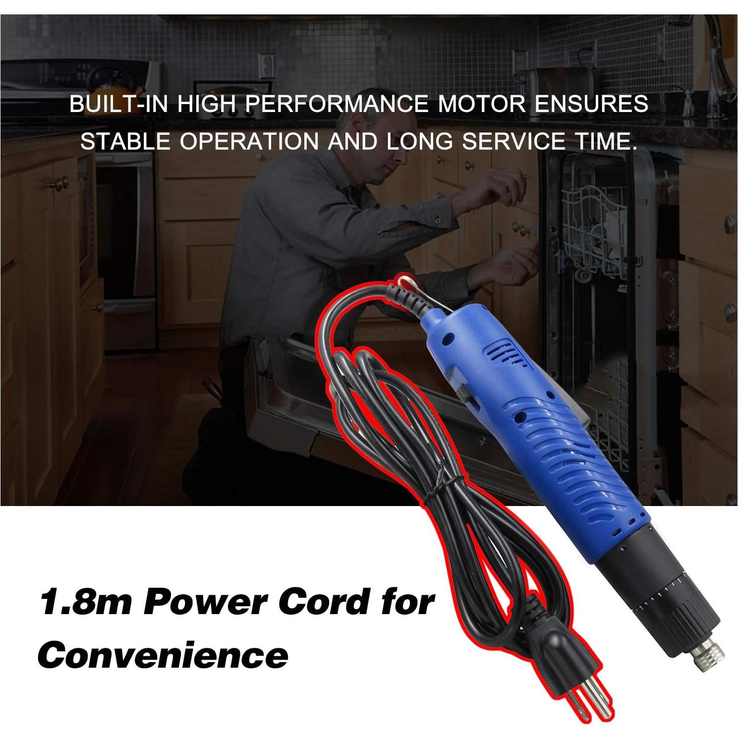 Destornillador Eléctrico VISLONE 110V Ajustable 0.25"