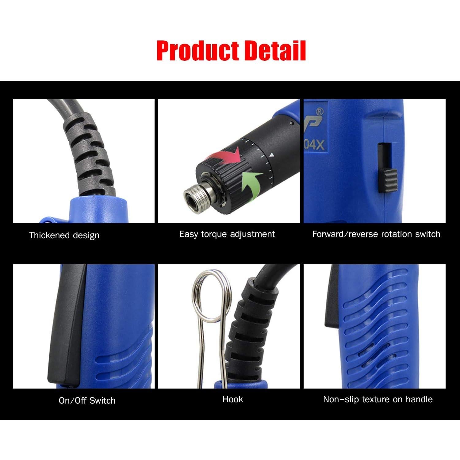 Destornillador Eléctrico VISLONE 110V Ajustable 0.25"