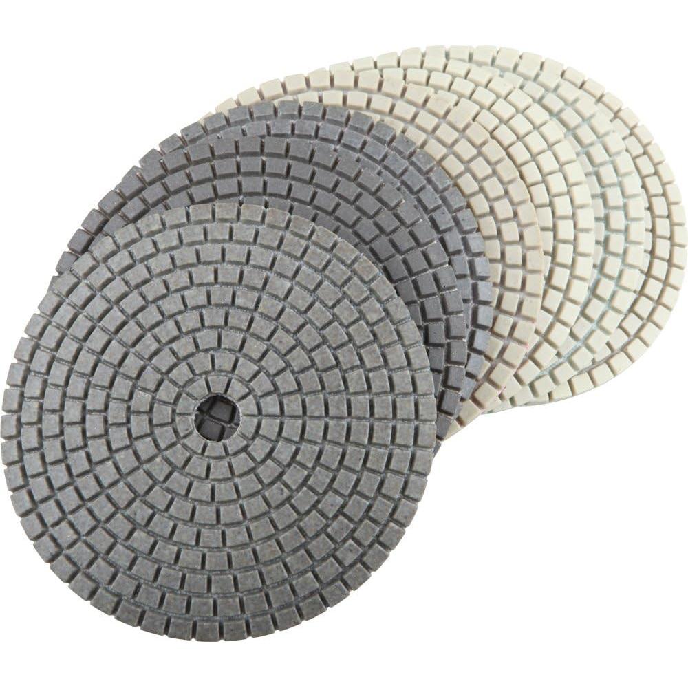 Juego de Almohadillas de Pulido Seco DAMO 4" Set 7 con Soporte