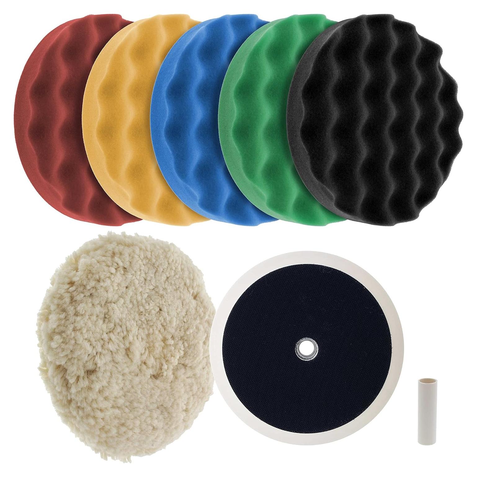 Kit de Pulido Profesional TCP Global 8" con 6 Almohadillas