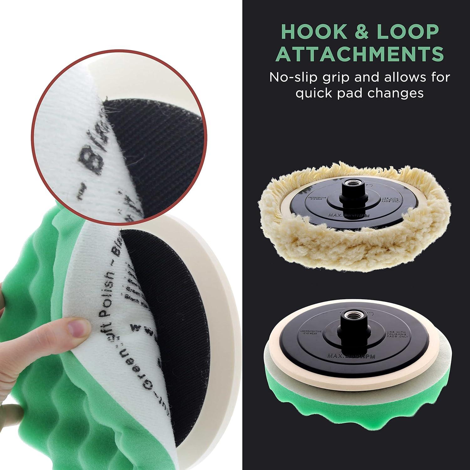 Kit de Pulido Profesional TCP Global 8" con 6 Almohadillas