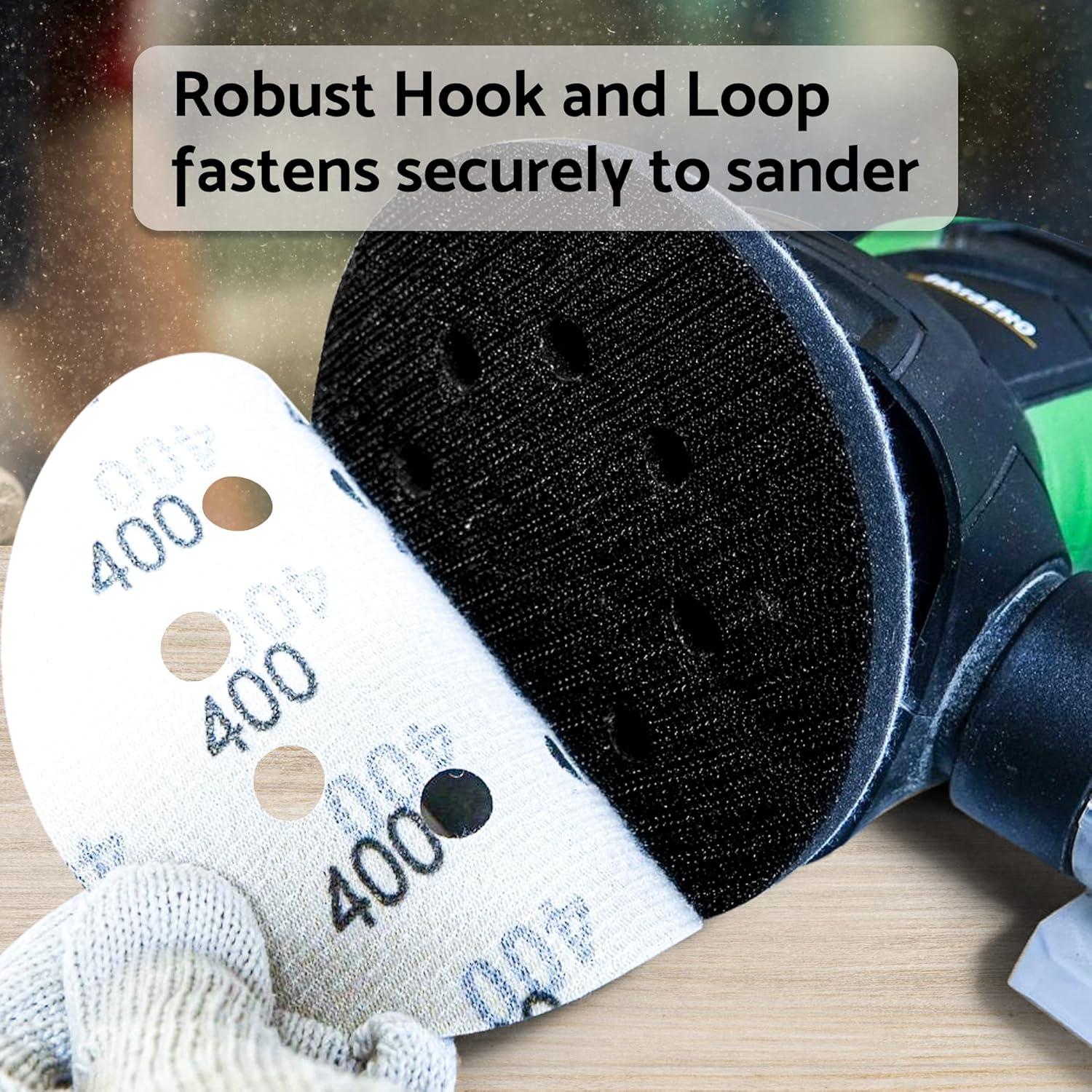 Discos de Lijado Húmedo y Seco 5" S&F 60 pcs Grano 400-2000