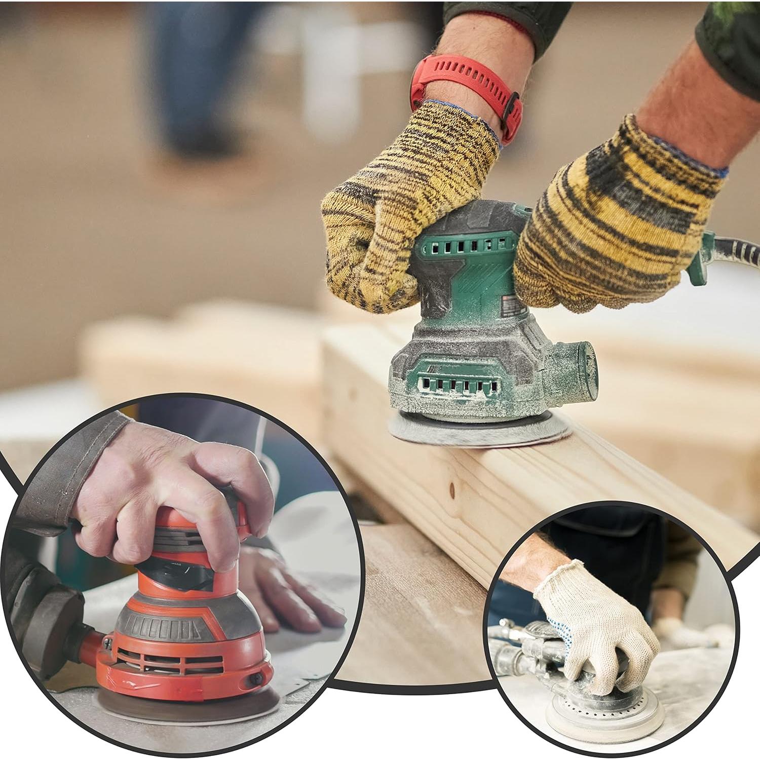 Discos de Lijado Húmedo y Seco 5" S&F 60 pcs Grano 400-2000