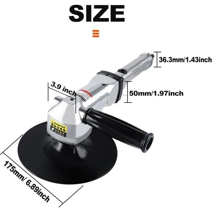 Lijadora Neumática YPCOO 7500 de 7 Pulgadas 2500 RPM