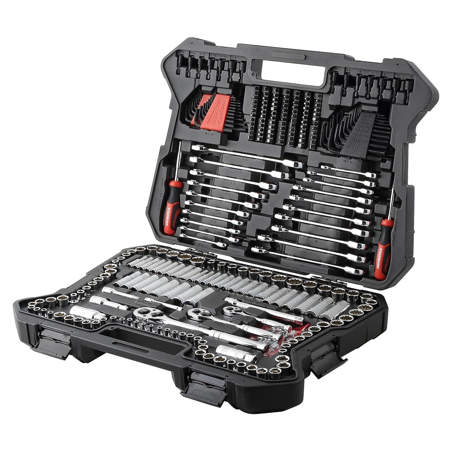 Juego de Herramientas Mecánicas STARWORK 303 Piezas Profesional