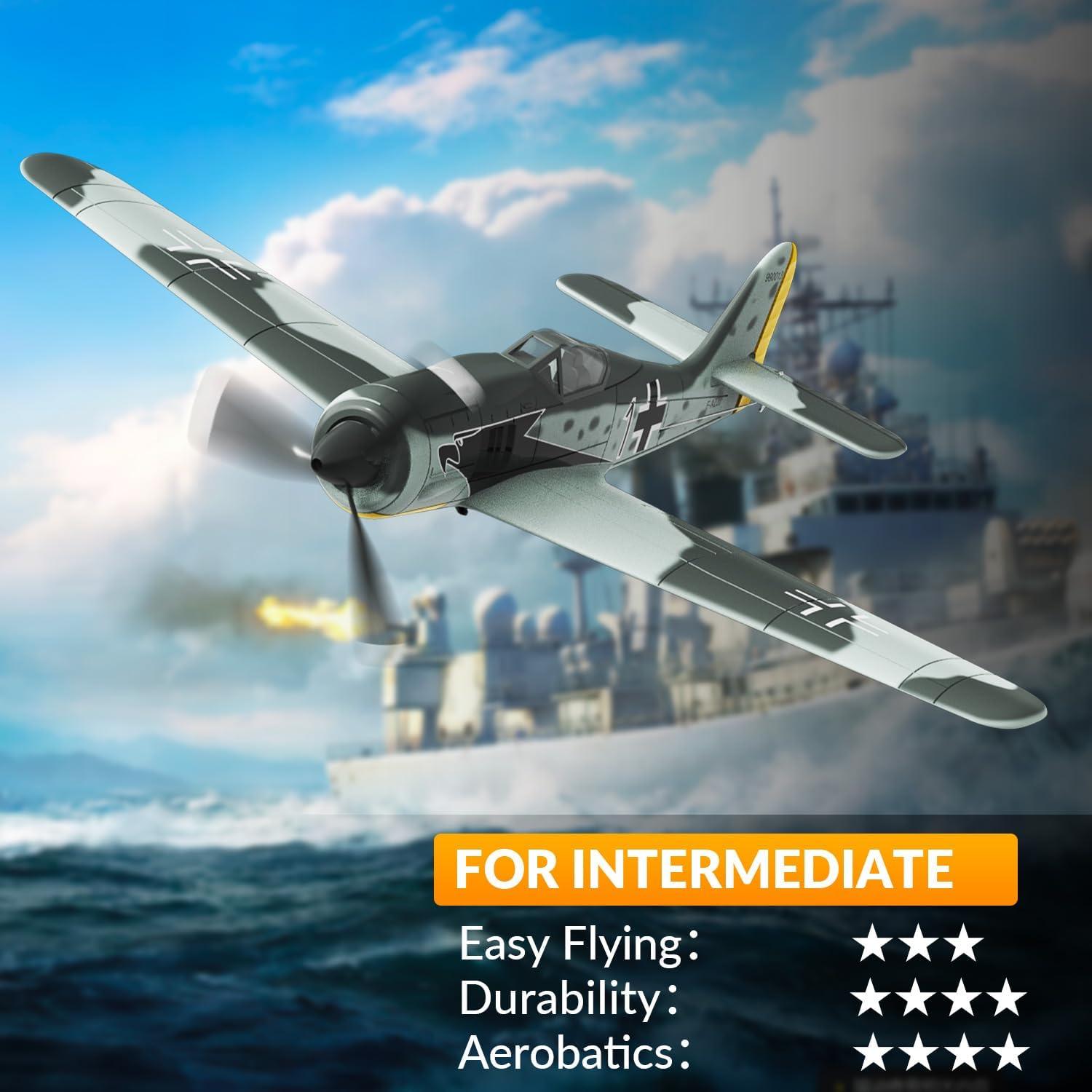 Avión RC VOLANTEXRC FW190 4CH con Giroscopio y Acrobacias