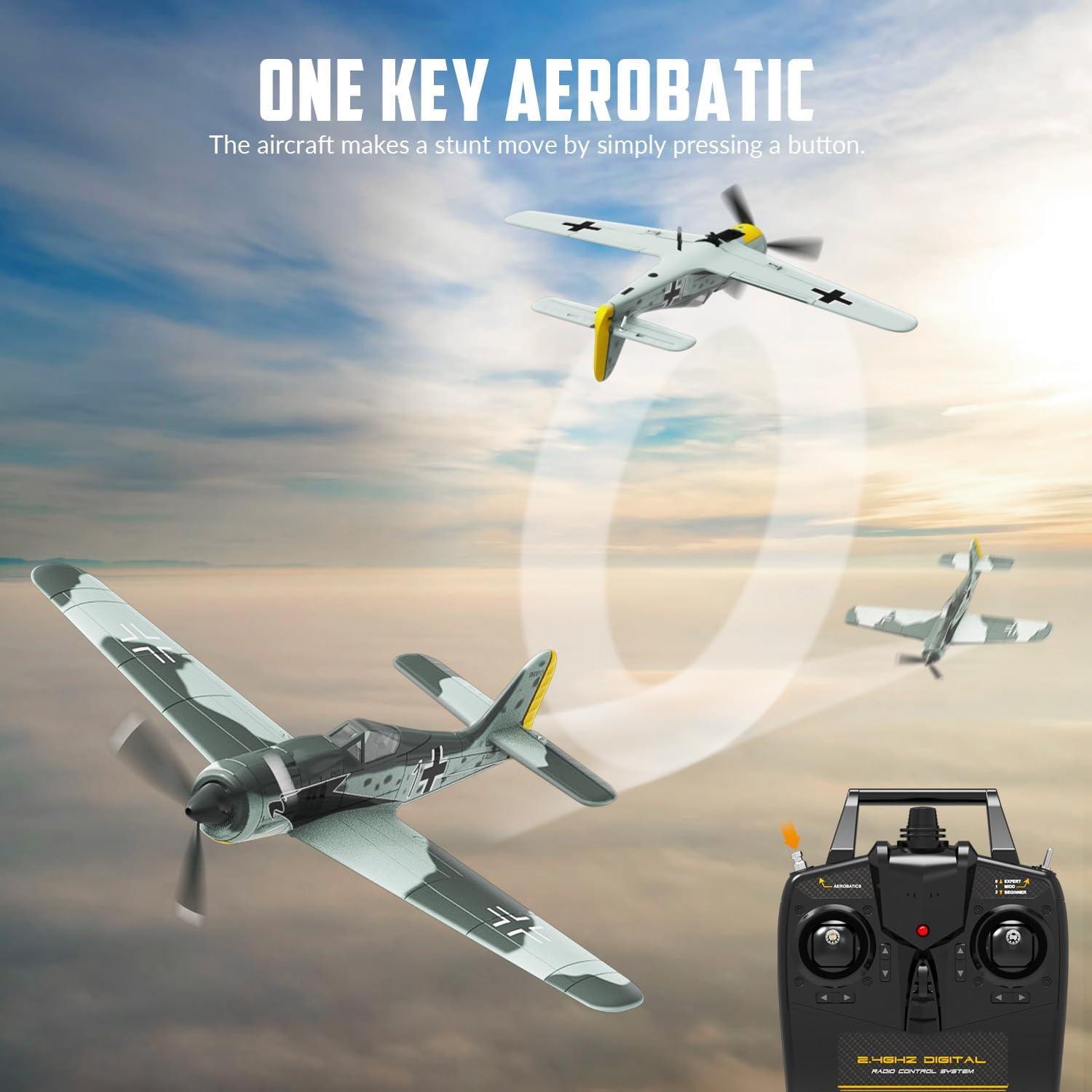 Avión RC VOLANTEXRC FW190 4CH con Giroscopio y Acrobacias