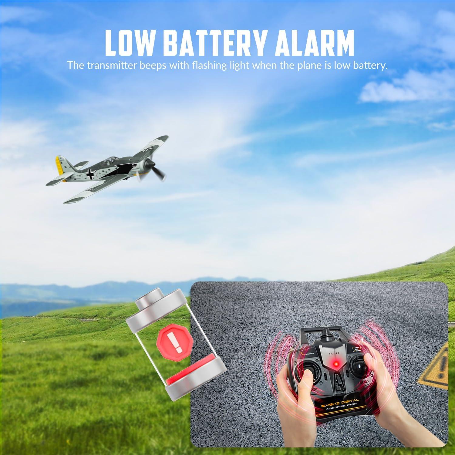 Avión RC VOLANTEXRC FW190 4CH con Giroscopio y Acrobacias