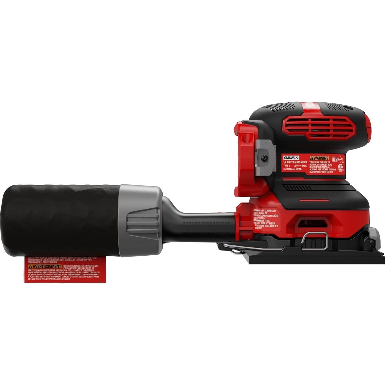 Lijadora Inalámbrica CRAFTSMAN V20 1/4 Hoja 9000-12000 OPM