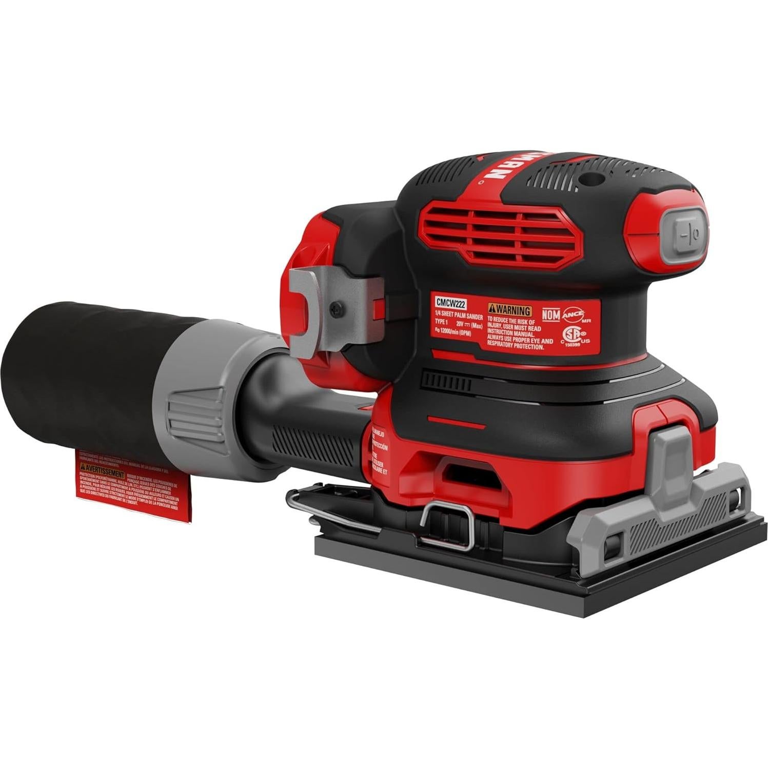 Lijadora Inalámbrica CRAFTSMAN V20 1/4 Hoja 9000-12000 OPM