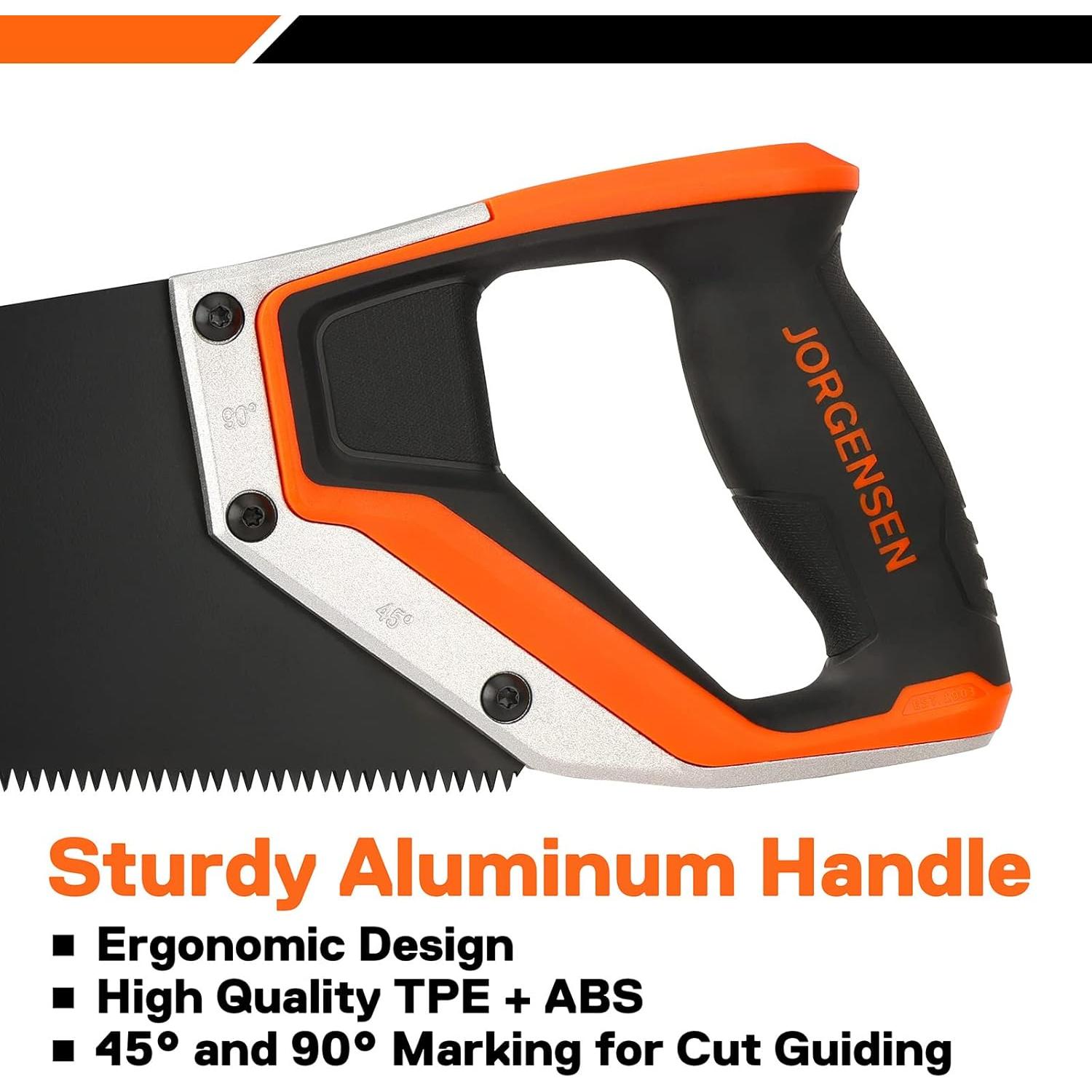 Sierra de Mano JORGENSEN 38.1 cm Acero SK5 Ergonómica