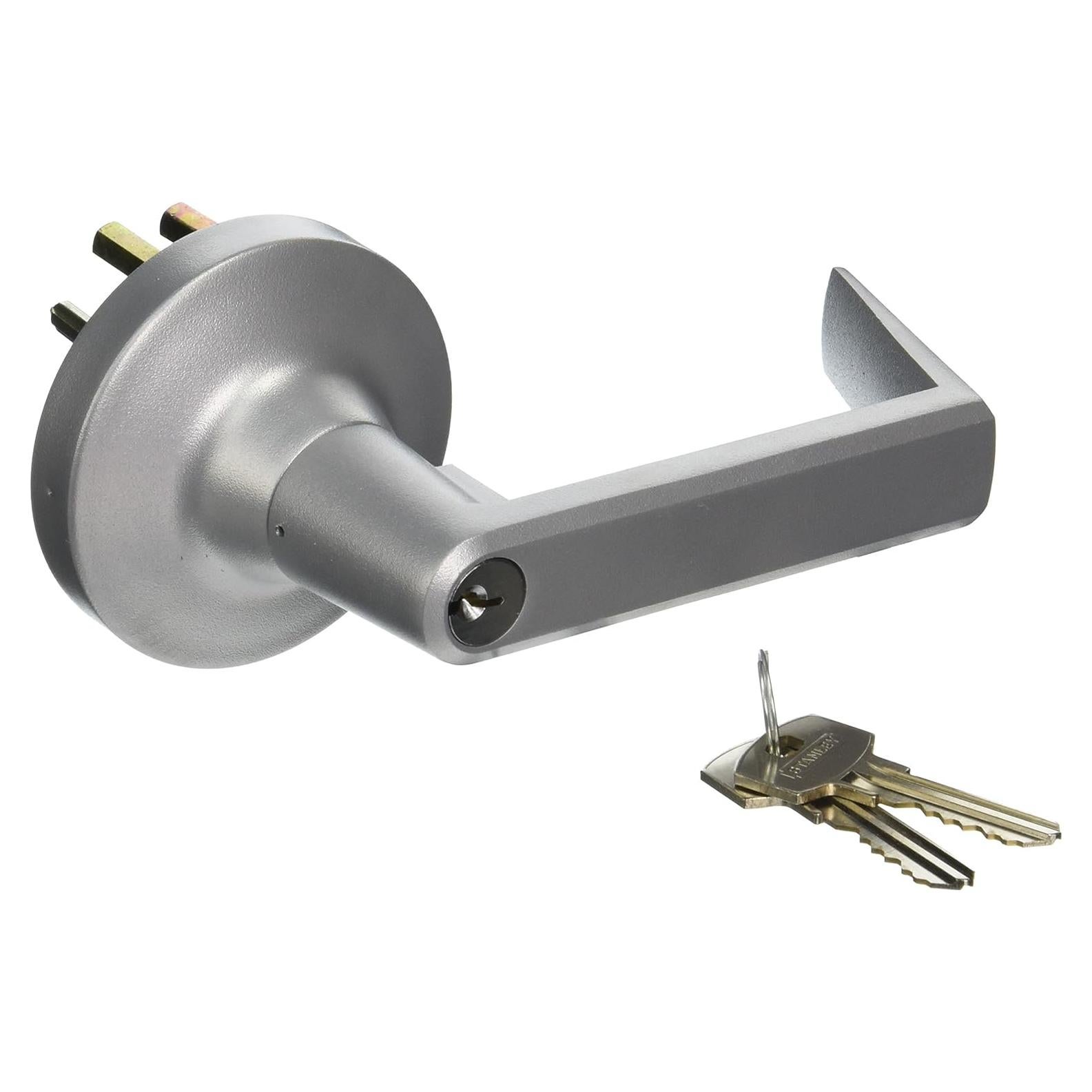 Tirador de Palanca con Llave STANLEY Rosa Redonda Estilo Sierra