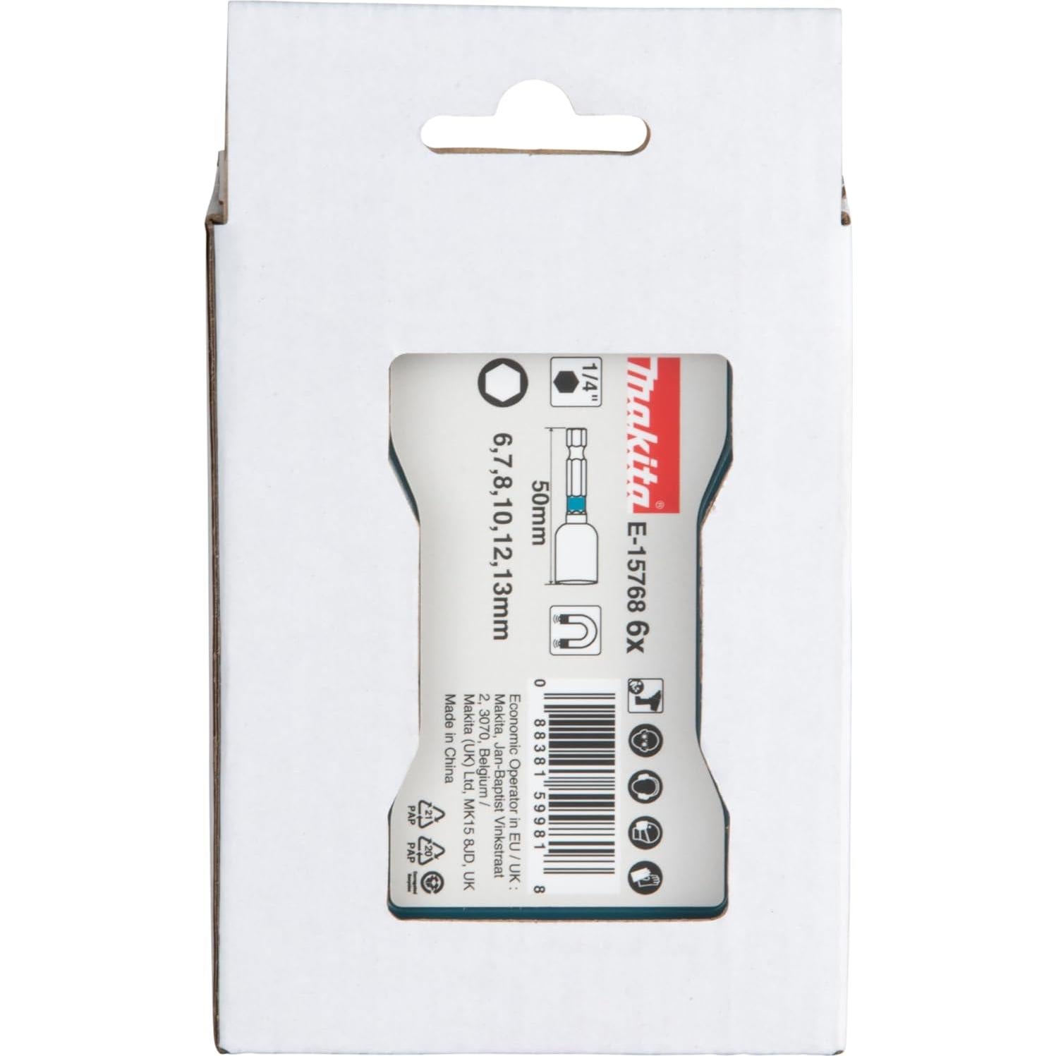 Juego de 6 Destornilladores de Tuerca Impacto Makita E-15768