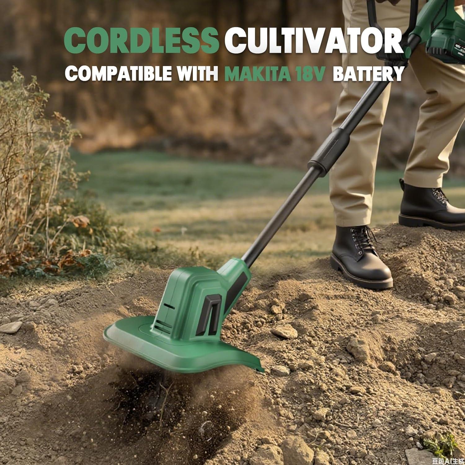 Cultivador Eléctrico Inalámbrico Mayoki TLMT18 270 RPM 22 cm