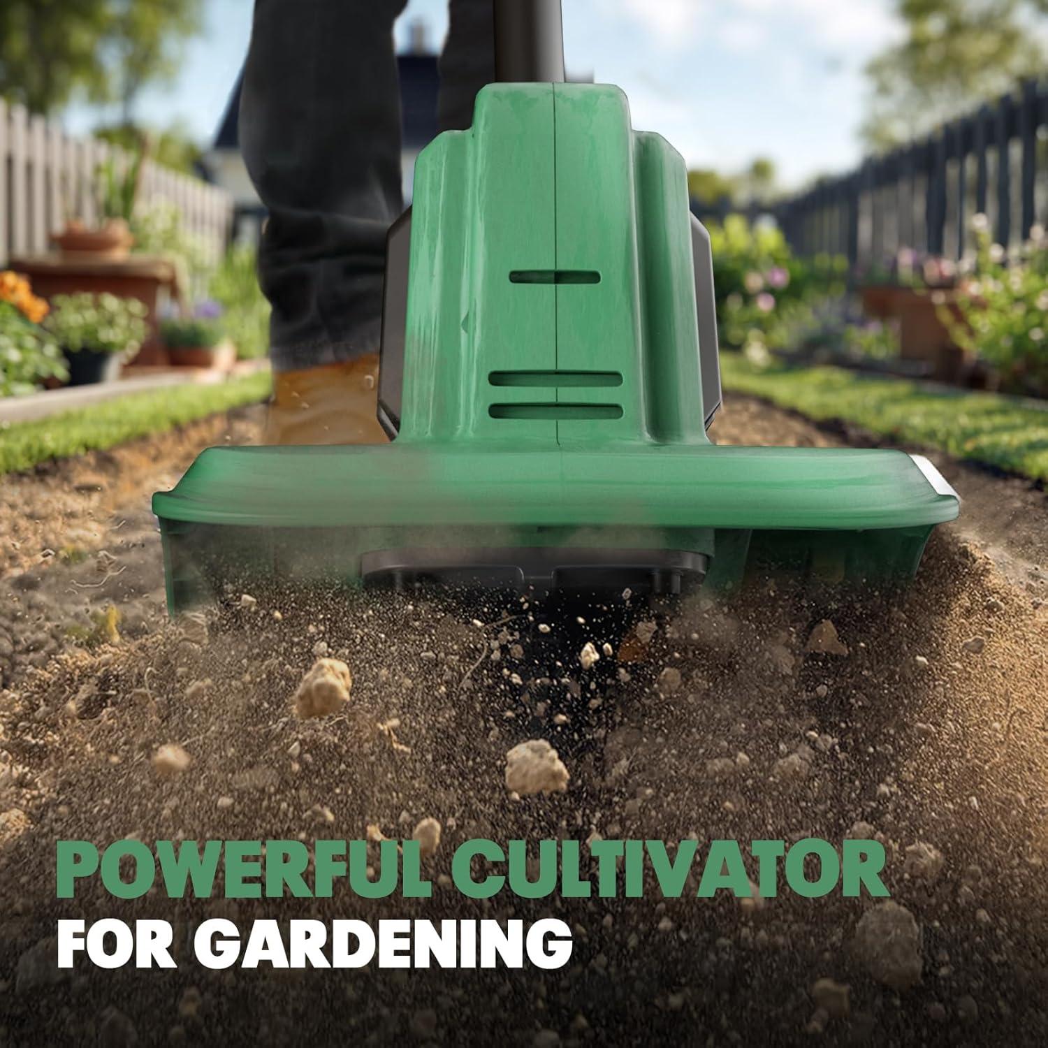 Cultivador Eléctrico Inalámbrico Mayoki TLMT18 270 RPM 22 cm