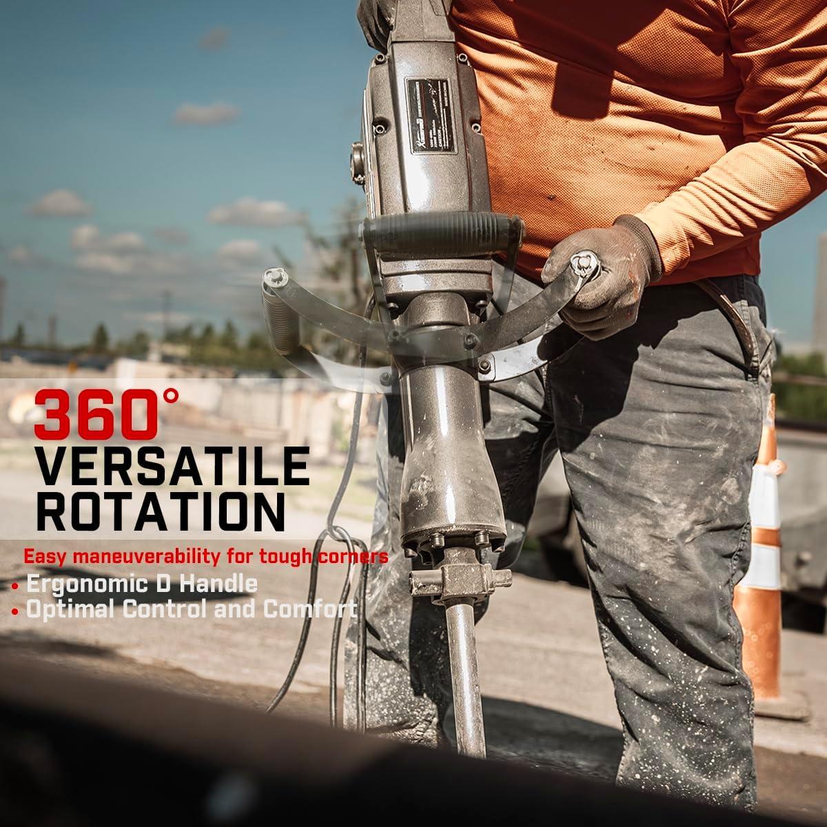 Martillo Demoledor Eléctrico XtremepowerUS 2200W con Cinceles