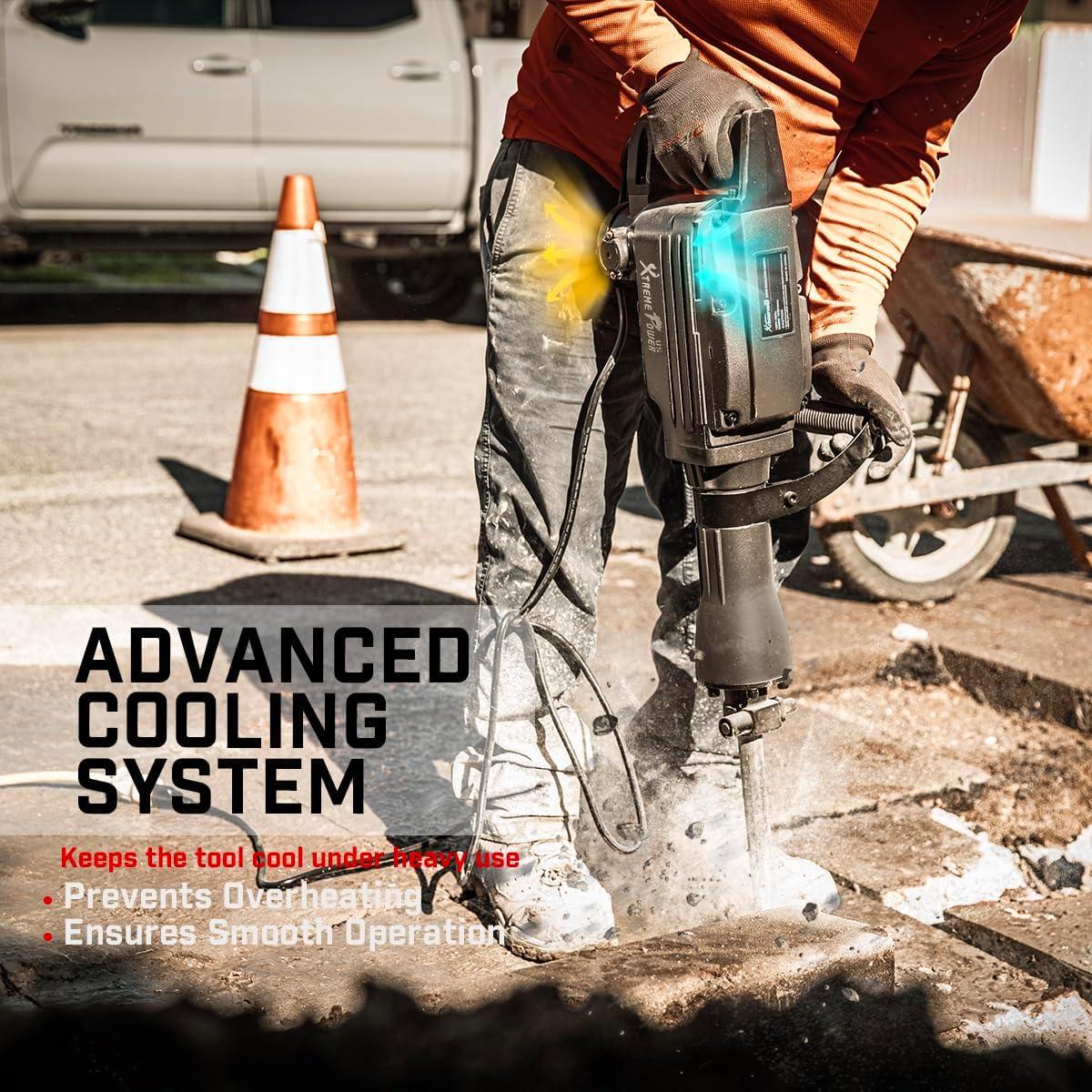 Martillo Demoledor Eléctrico XtremepowerUS 2200W con Cinceles