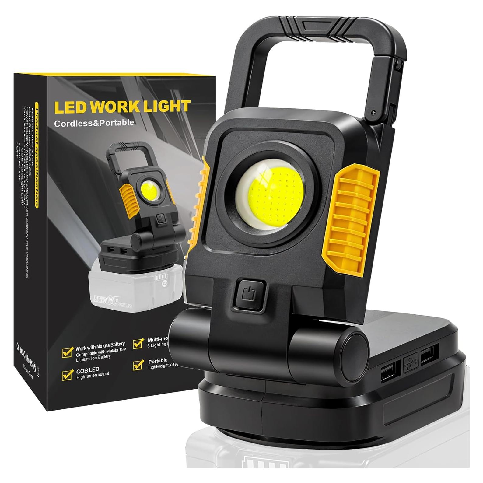 Luz de Trabajo LED COB 25W Tresda 2500 Lúmenes 18V
