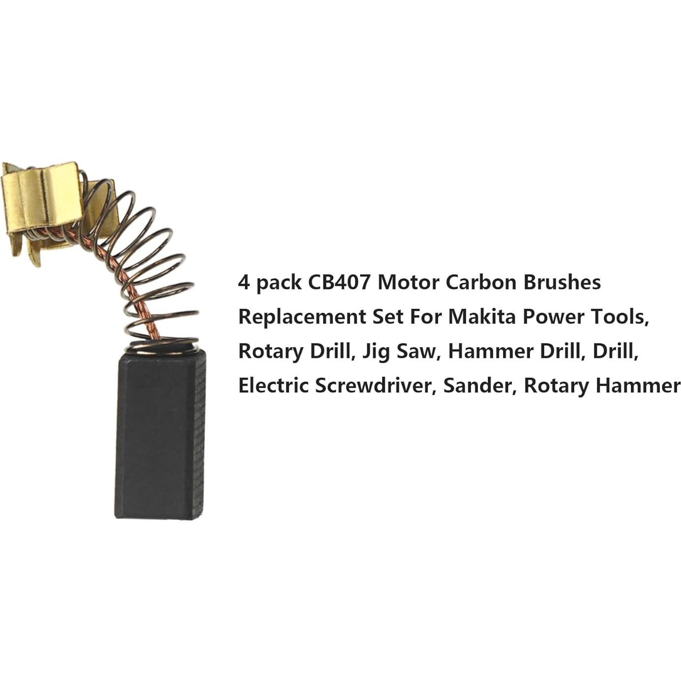 Juego de Cepillos de Carbón CB407 para Herramientas Makita