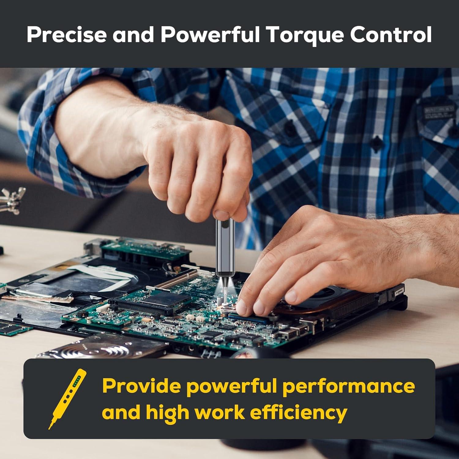 Destornillador Eléctrico Vilcome 68 en 1 Recargable 300 RPM