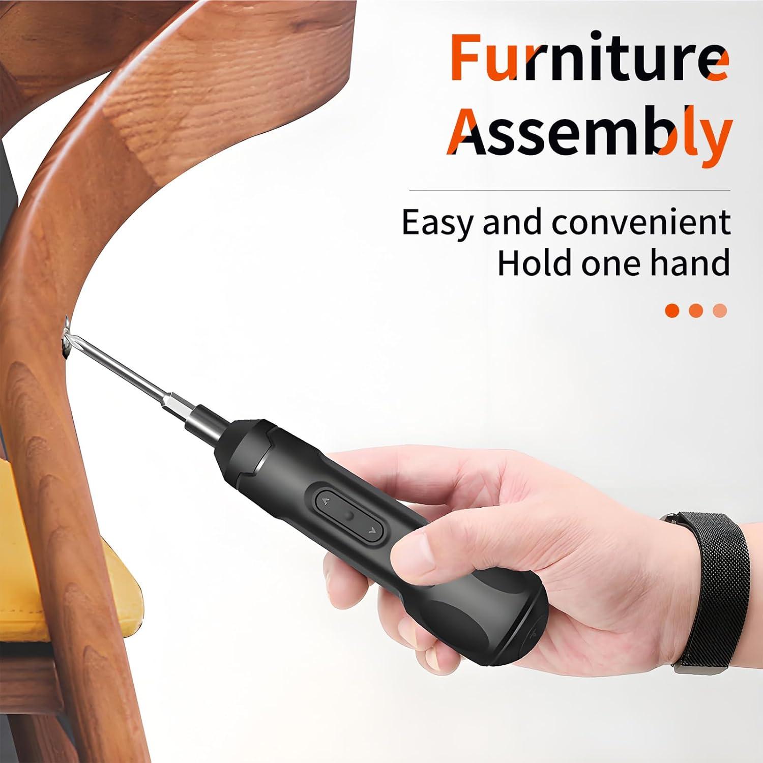 Destornillador Eléctrico Mini BAIQI 3.7V Recargable USB-C 20 Bits