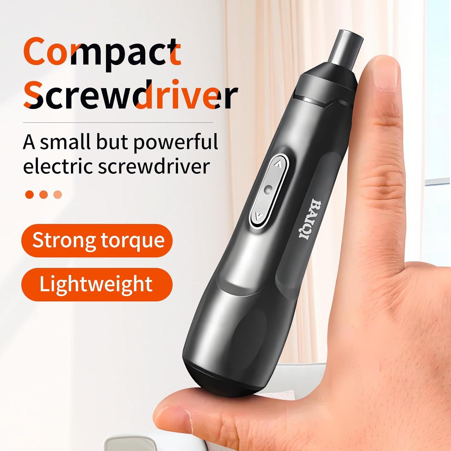 Destornillador Eléctrico Mini BAIQI 3.7V Recargable USB-C 20 Bits