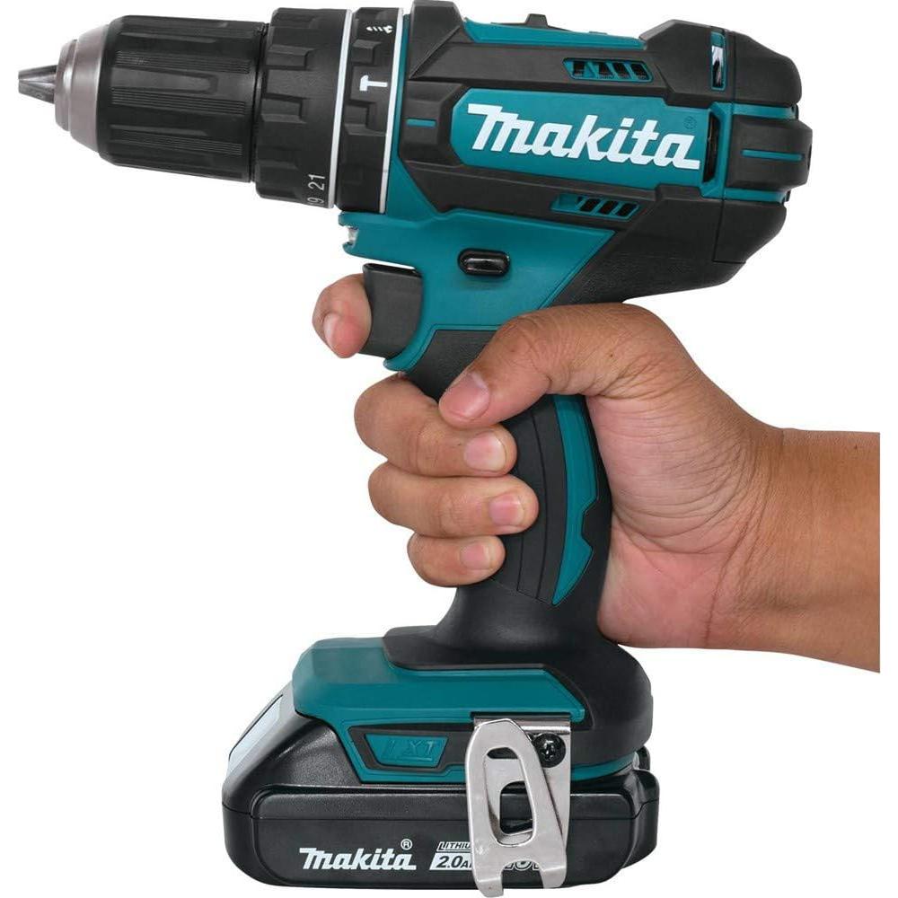 Taladro Martillo Inalámbrico Makita XPH10R 18V 2Ah 1/2"