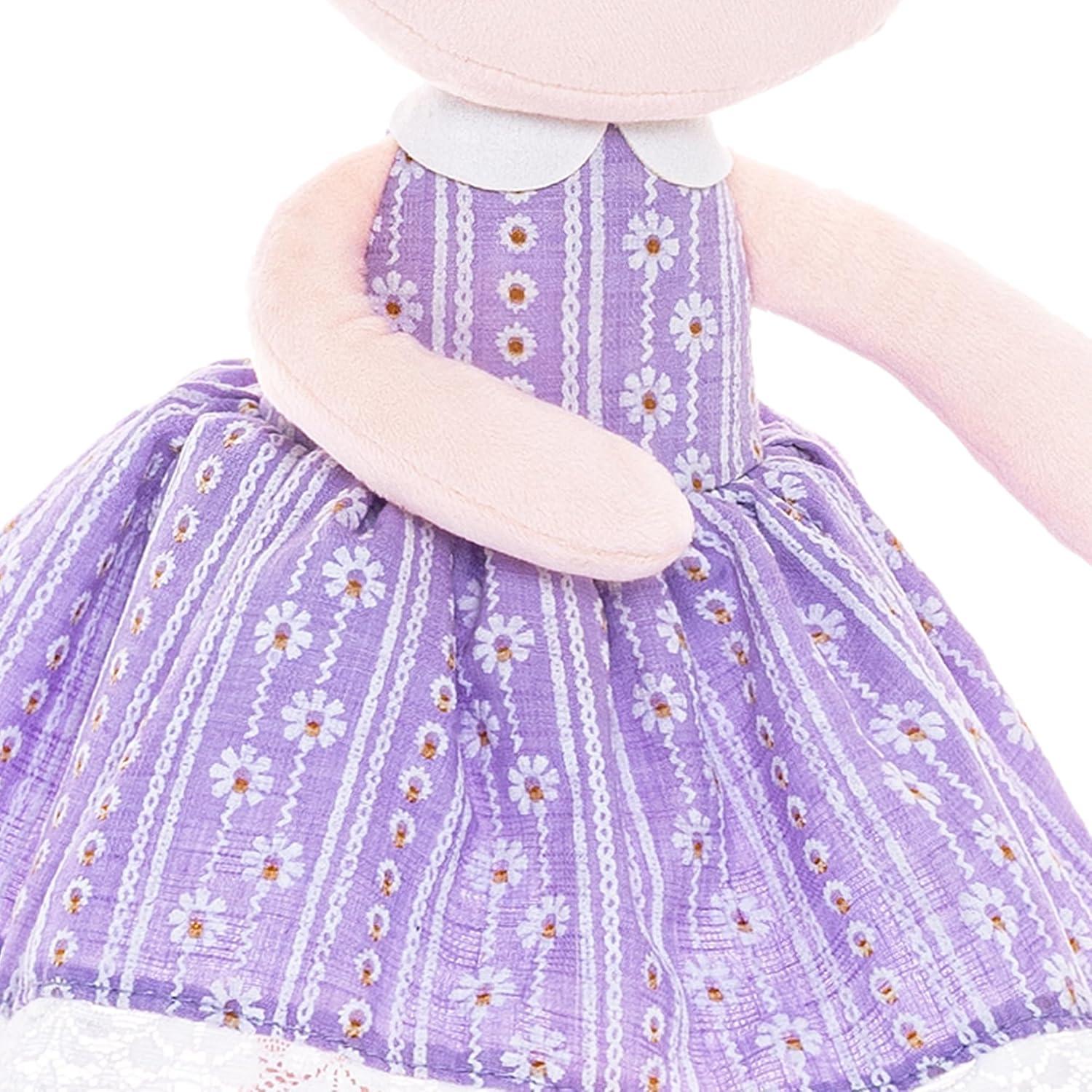 Muñeca de Peluche Gloveleya 40.64 cm Lavanda con Canasta