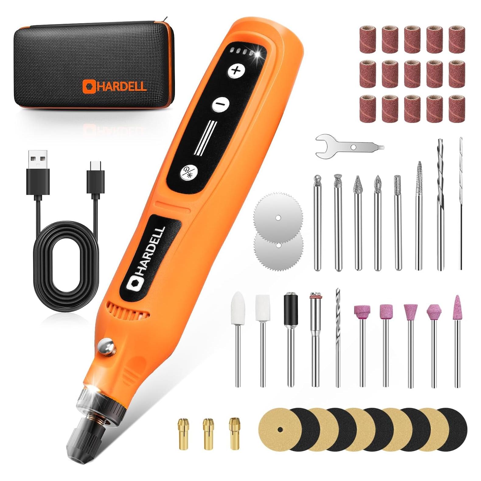 Herramienta Rotativa Inalámbrica HARDELL 4V 69 Piezas 2000mAh