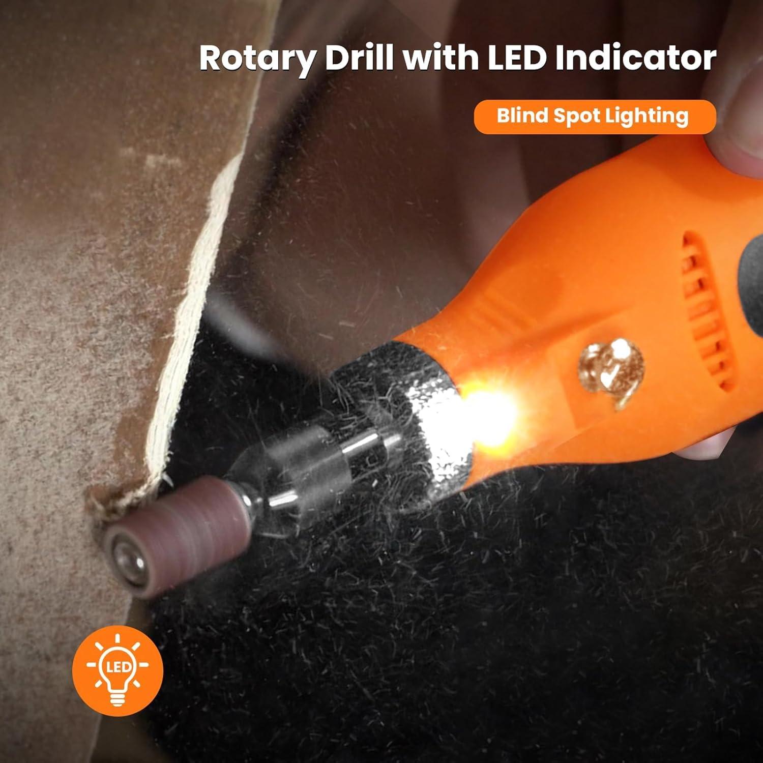 Herramienta Rotativa Inalámbrica HARDELL 4V 69 Piezas 2000mAh