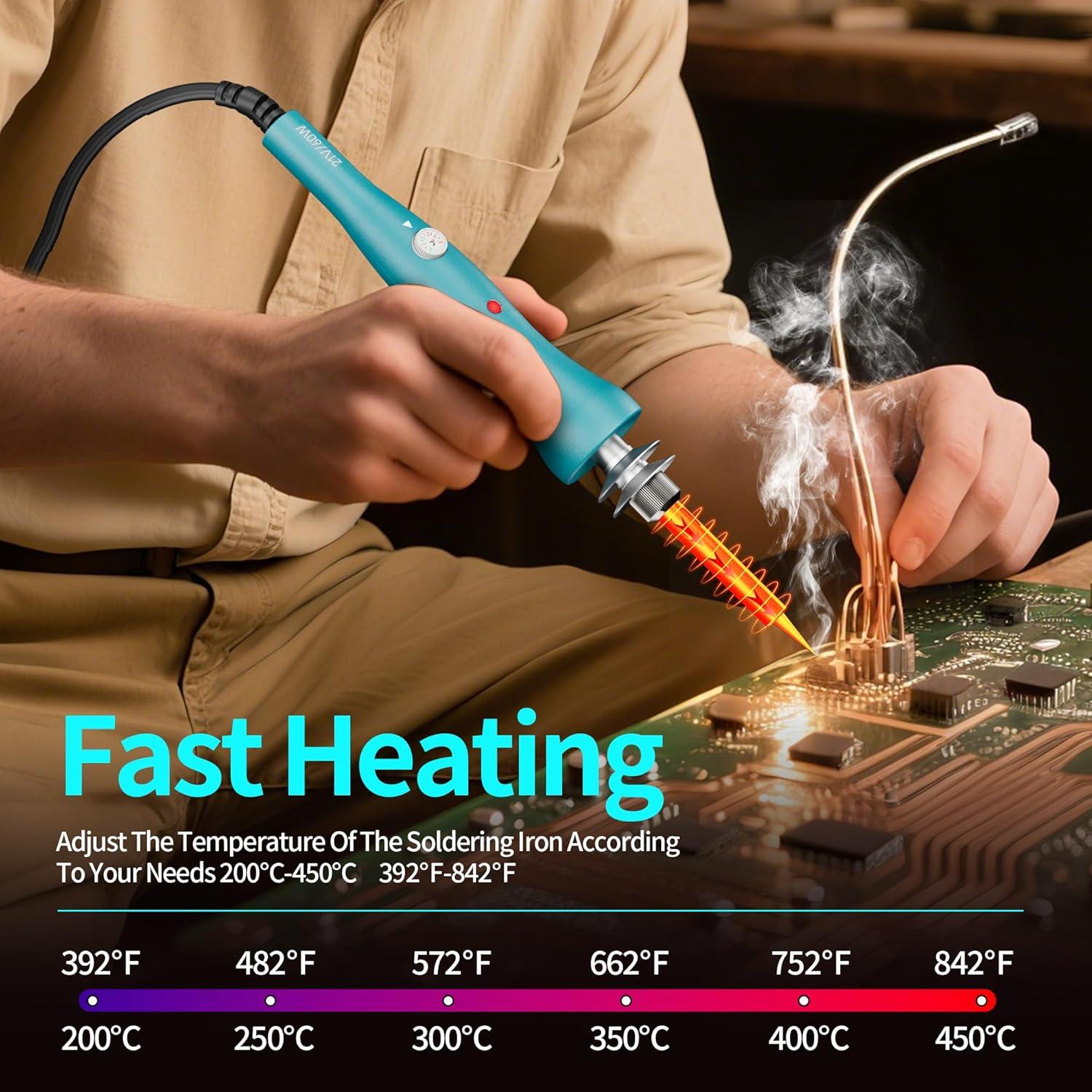 Kit de Soldador Inalámbrico HHieratic 60W para Batería 18V