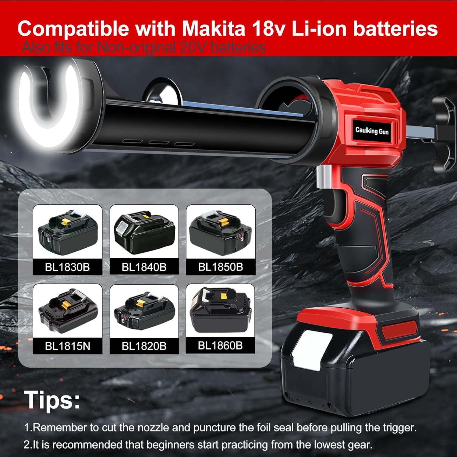 Pistola de Silicona Eléctrica CdbestBm 18V Inalámbrica LED 10oz