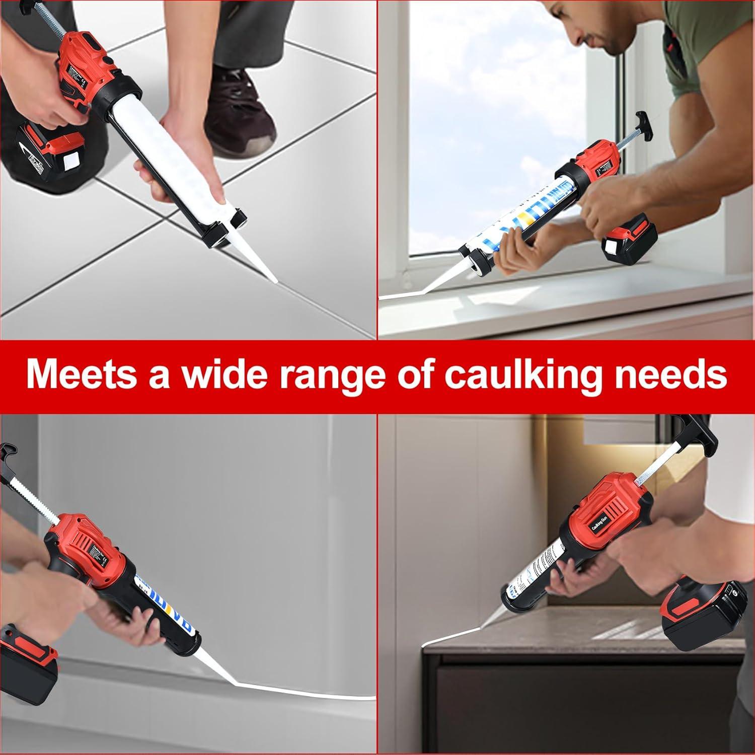 Pistola de Silicona Eléctrica CdbestBm 18V Inalámbrica LED 10oz