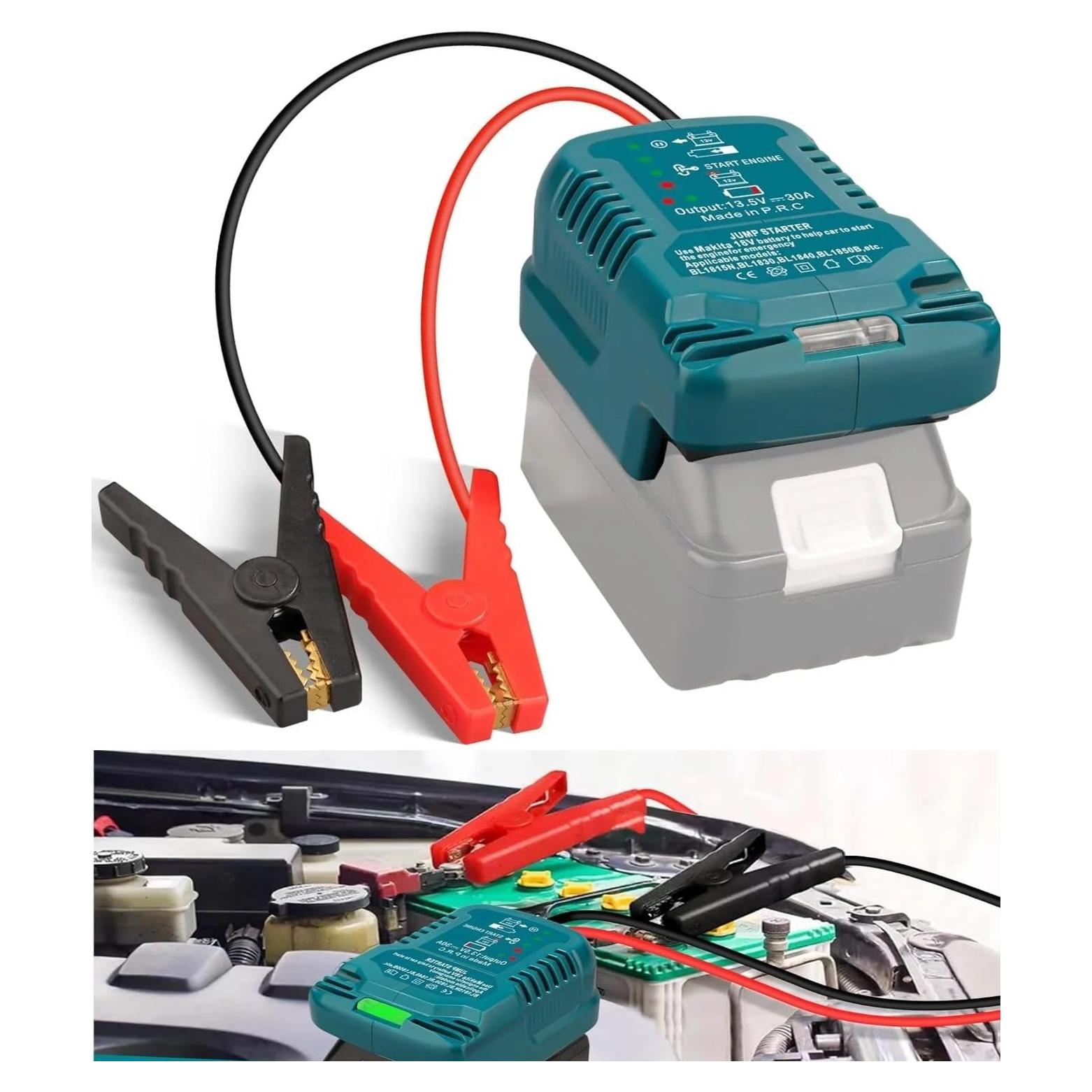 Adaptador de Cables de Arranque MAKBOS 18V para Coches 12V