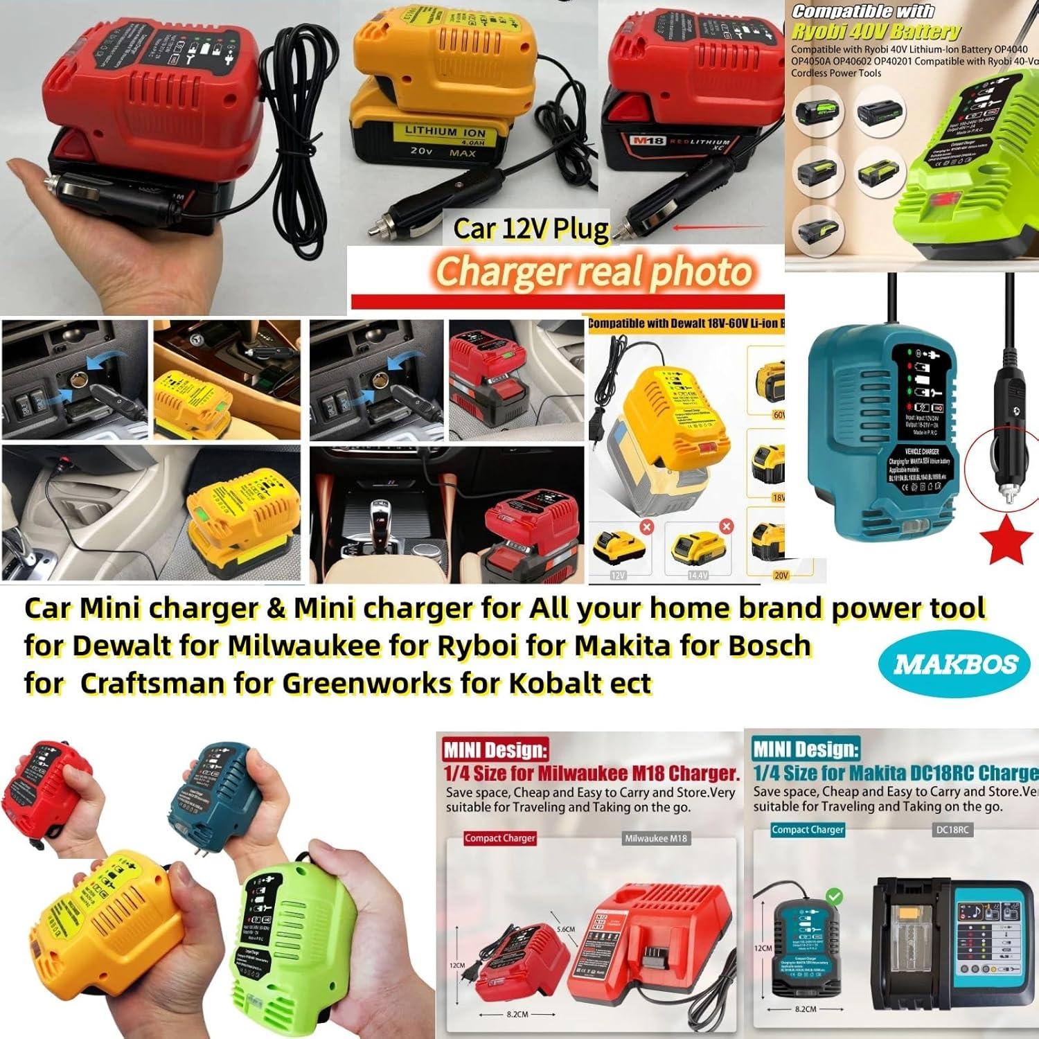 Adaptador de Cables de Arranque MAKBOS 18V para Coches 12V