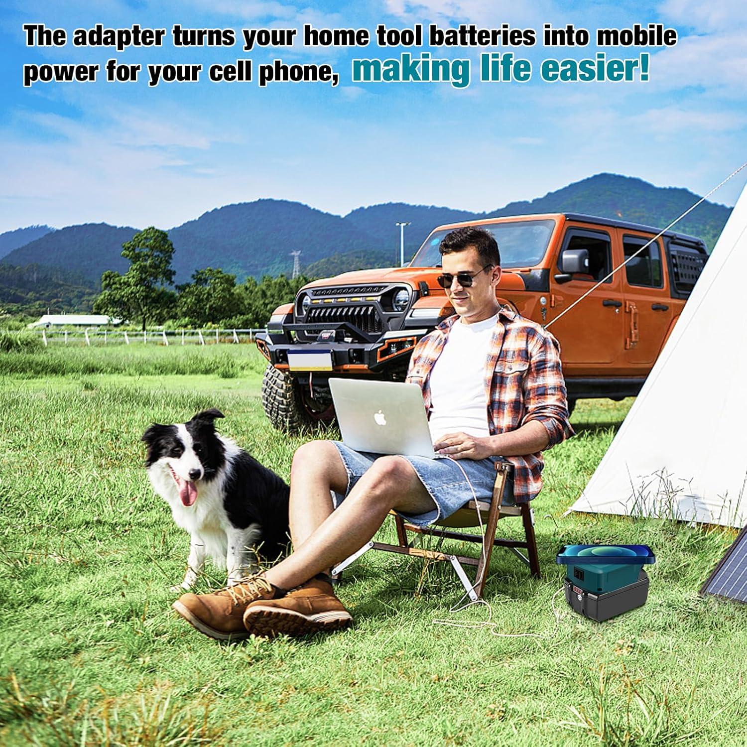 Adaptador Cargador Inalámbrico Rápido Fybemax para Makita 18V