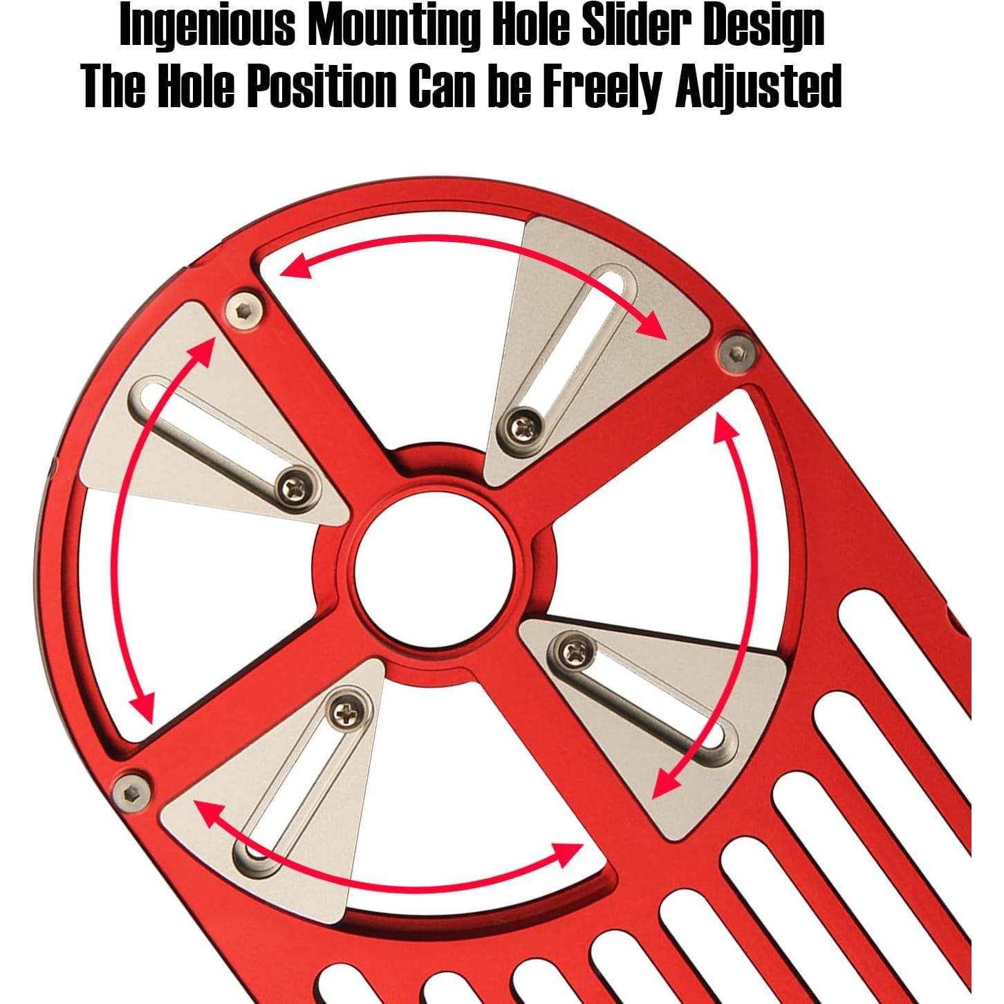 Base de Router Universal Toolcool 24.4x15.7cm Aluminio