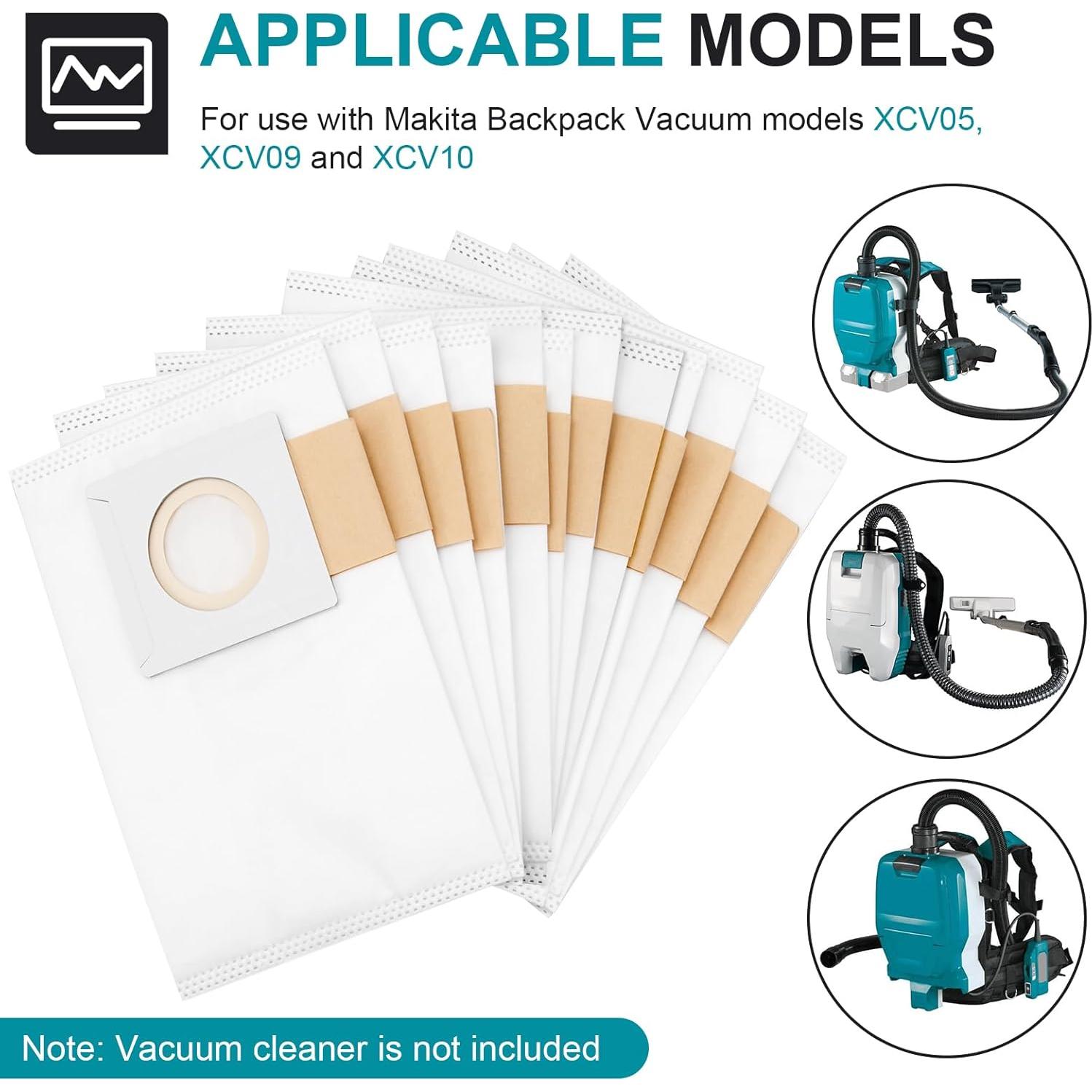 Paquete de 12 bolsas de filtro Giokyi 197903-8 para aspiradoras Makita