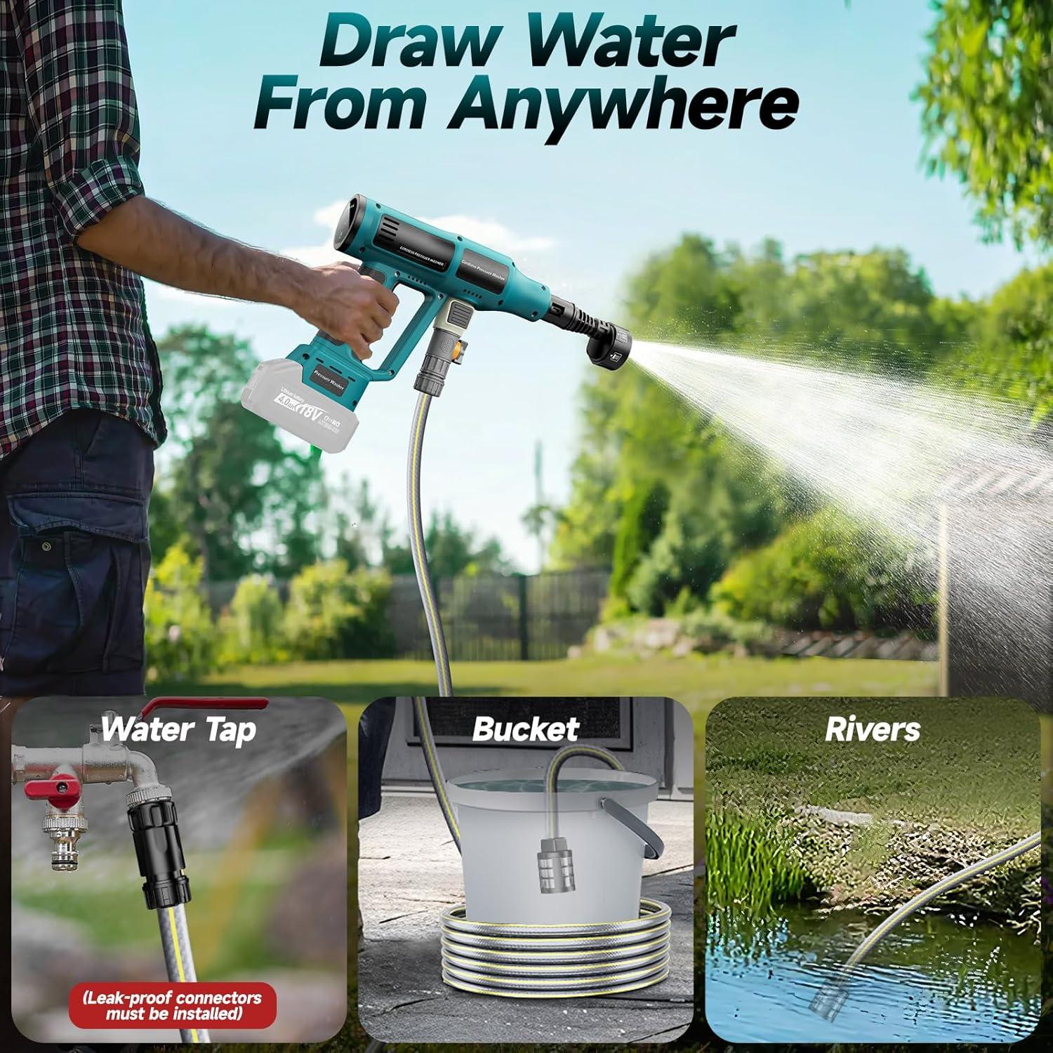 Lavadora a Presión Inalámbrica CAMXTOOL 700 PSI 18V