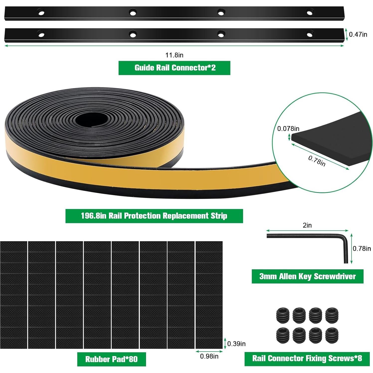 Kit de Accesorios para Sierra de Carril AHIER - 196 cm
