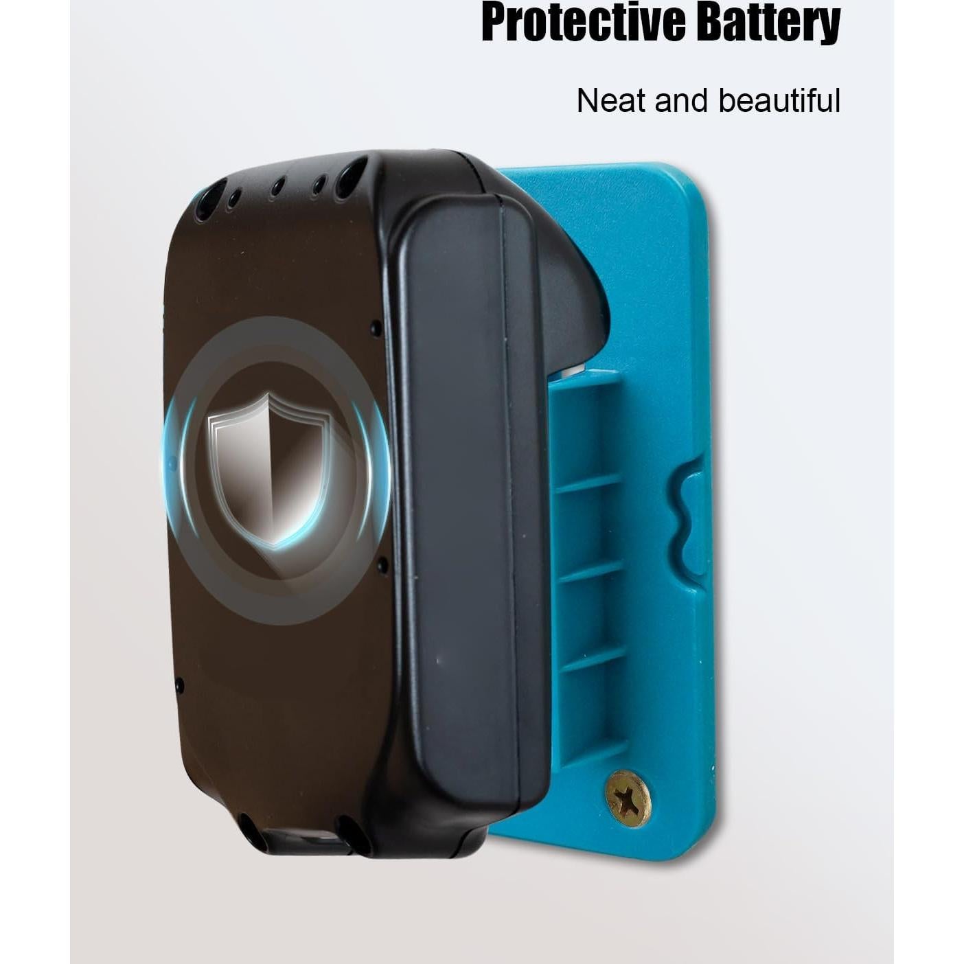 20 Soportes de Batería Makita 18V Montados en Pared