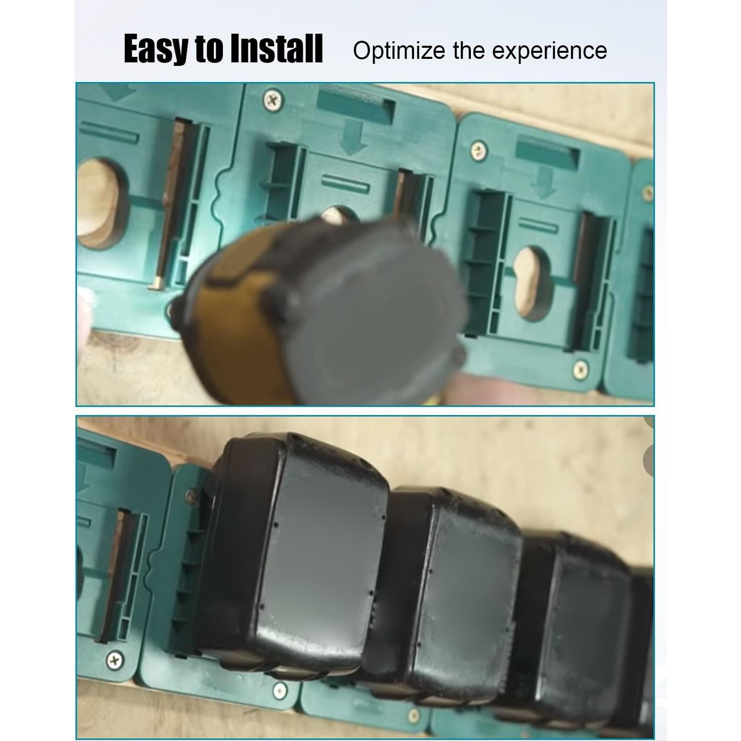 20 Soportes de Batería Makita 18V Montados en Pared