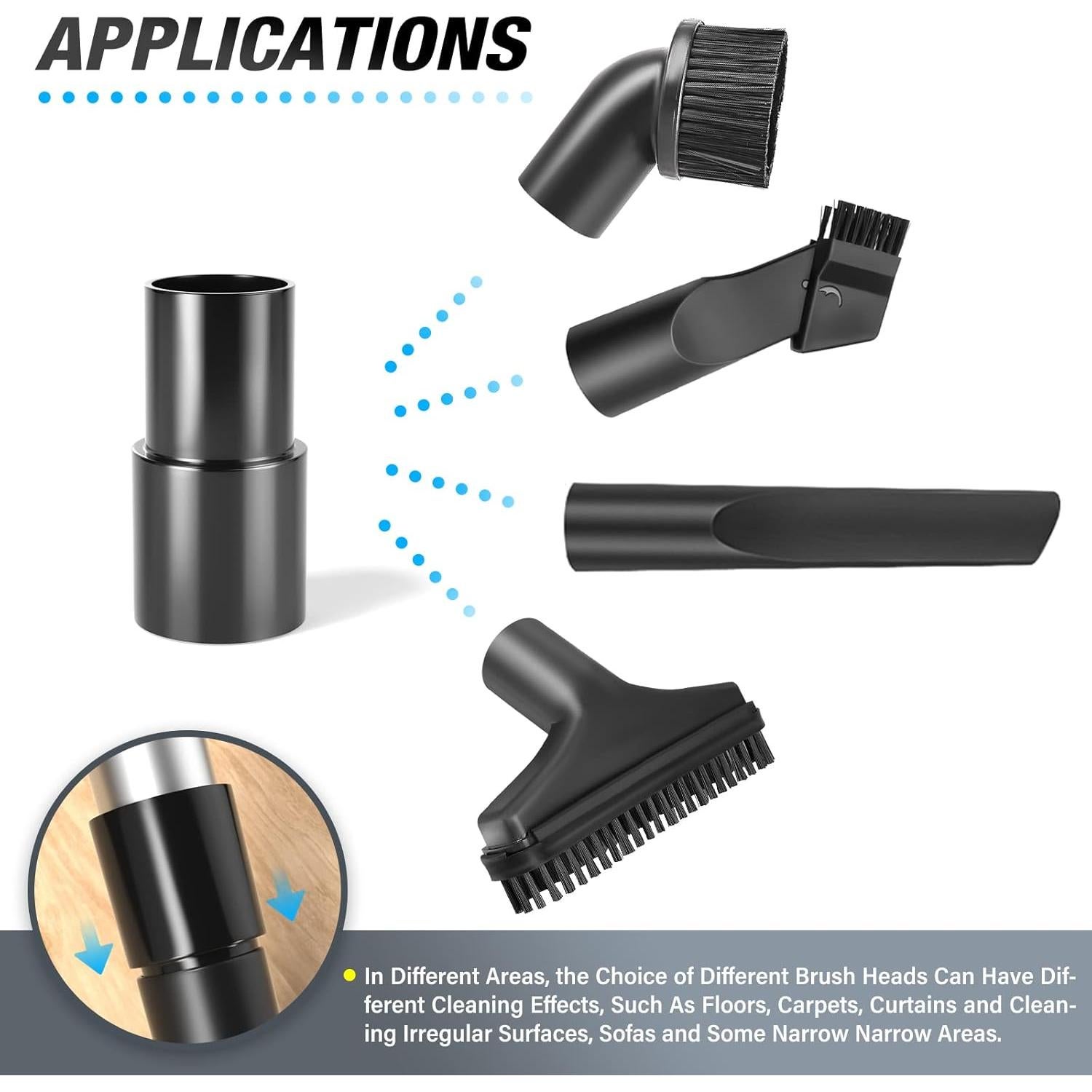 Kit de Adaptadores de Manguera de Vacío MEANLIN 6 Piezas