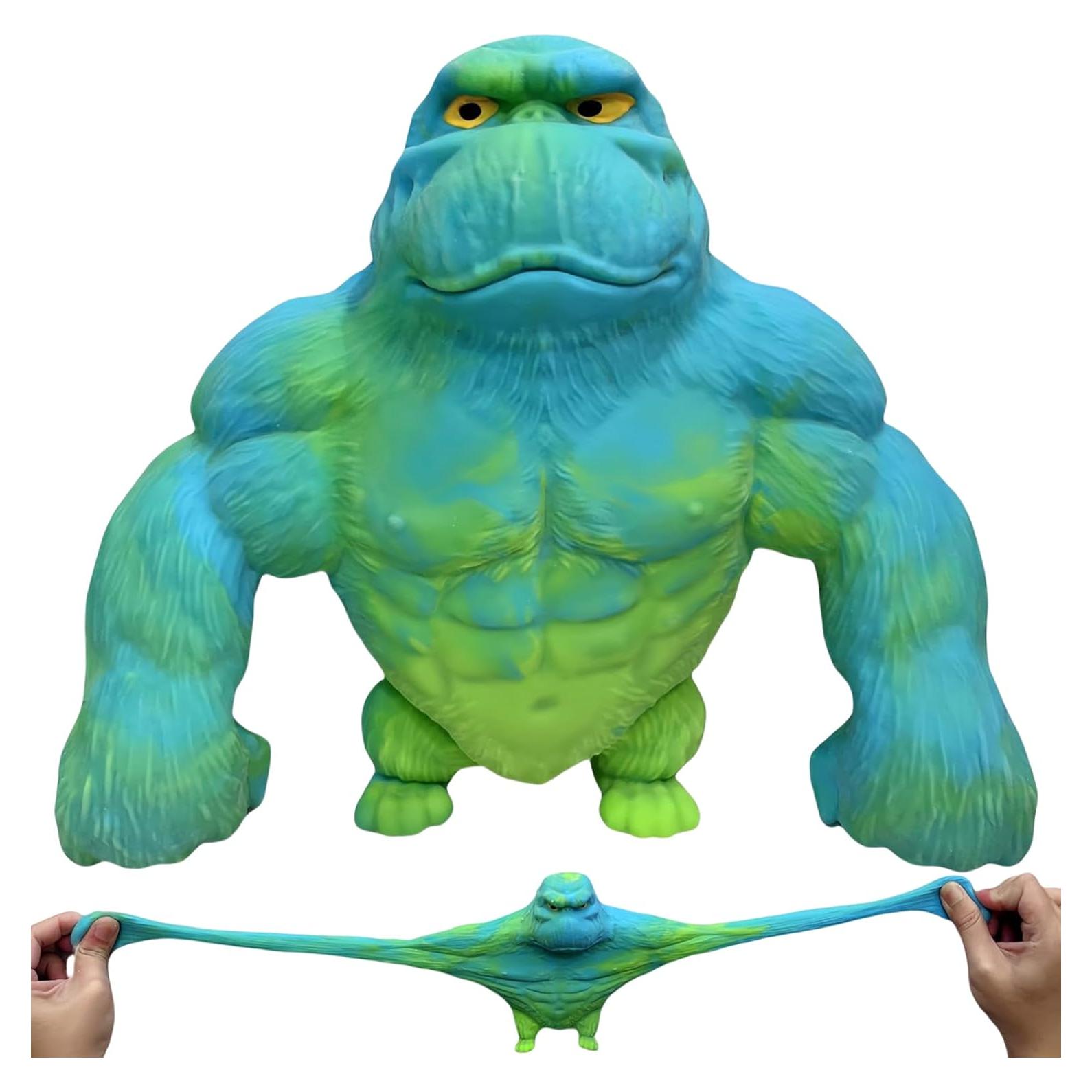 Juguete Antiestrés Gorila YHan Mediano Azul-Verde 0.78kg