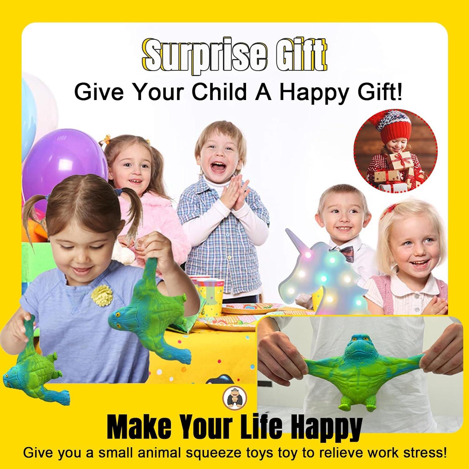 Juguete Antiestrés Gorila YHan Mediano Azul-Verde 0.78kg