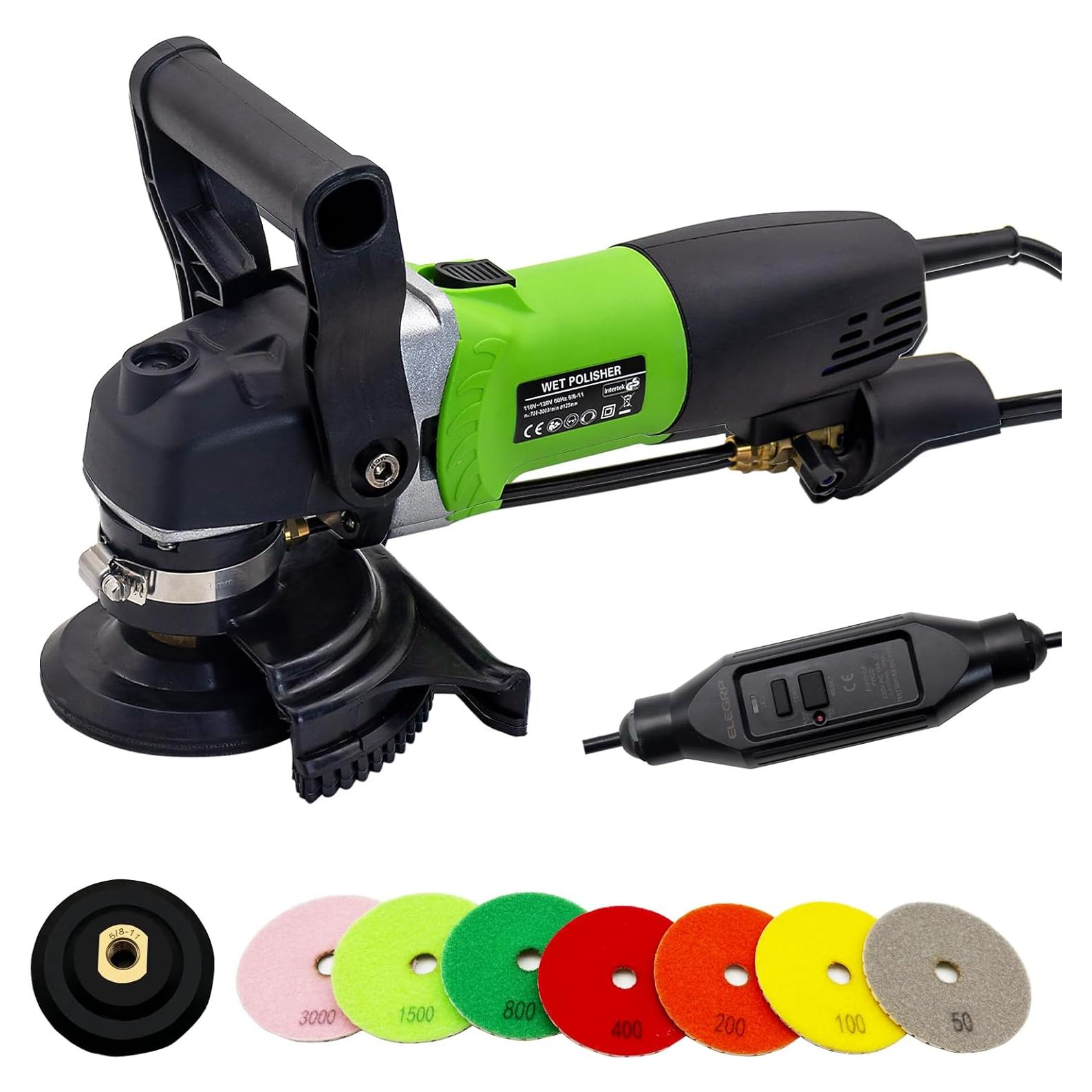 Pulidora de Piedra Húmeda Eléctrica SDRTOP 800W 4" Velocidad Variable