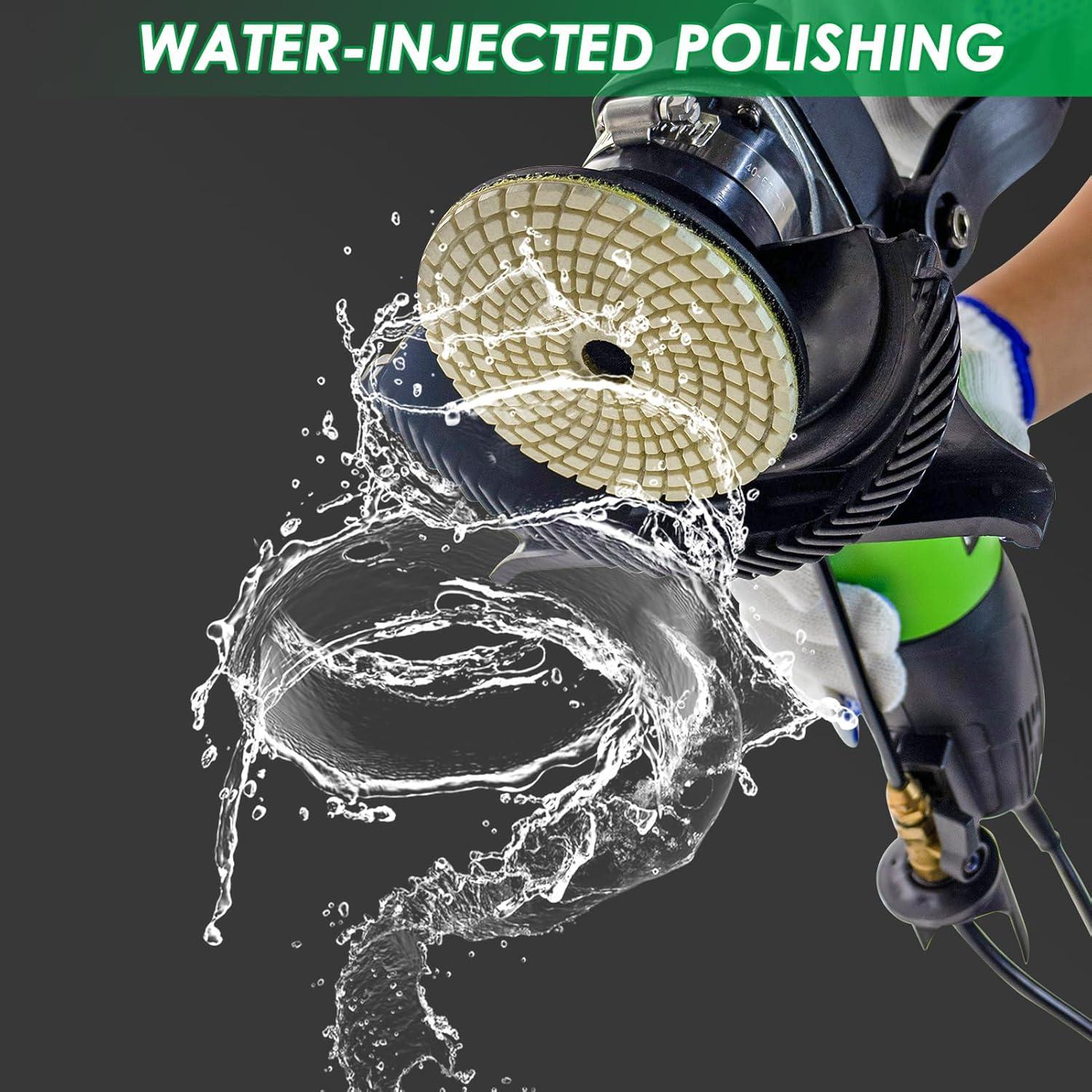 Pulidora de Piedra Húmeda Eléctrica SDRTOP 800W 4" Velocidad Variable