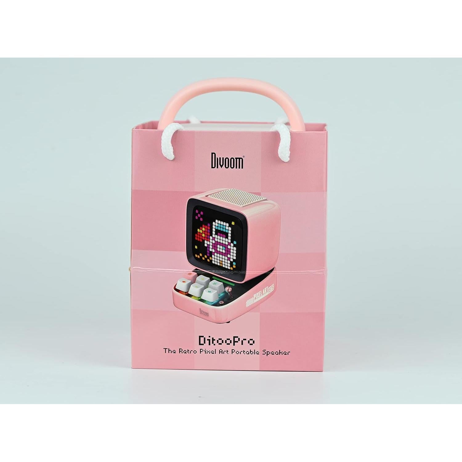 Divoom Ditoo Altavoz Bluetooth Retro 10W Rosa LED 16x16