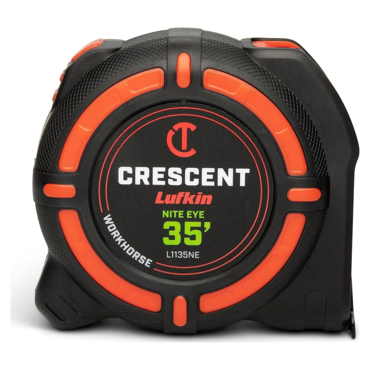 Cinta Métrica WORKHORSE Crescent 10.67 m Doble Cara NITE EYE