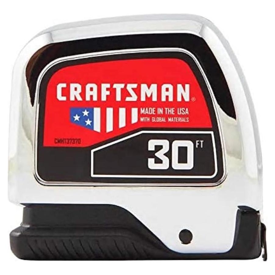 Cinta Métrica Craftsman CHROMELOCK 9.14m con Bloqueo Automático